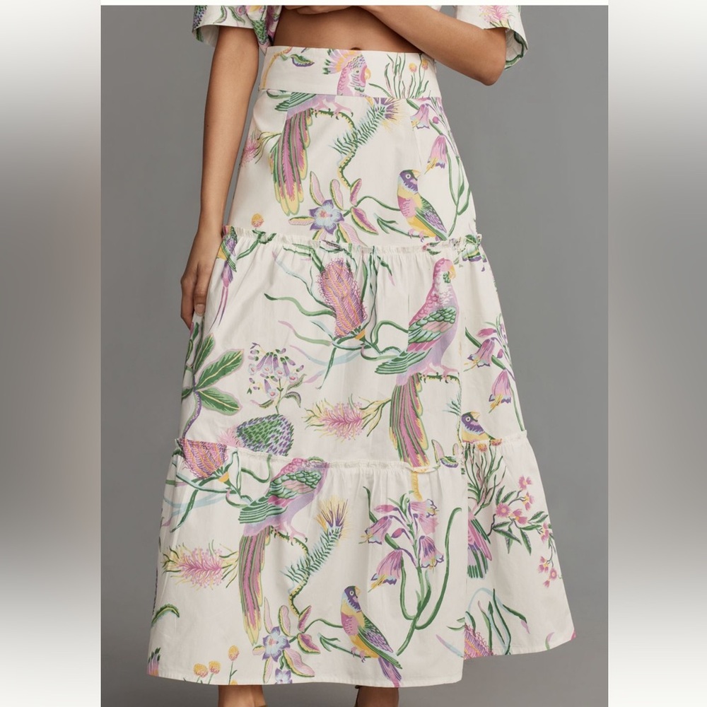 Banjanan Multicolor Tropical Maxi Skirt